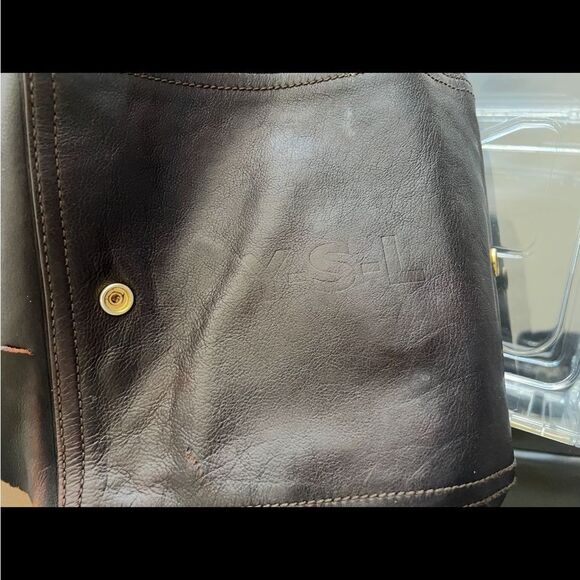 YSL handbag  SAINT LAURENT purse DOWNTOWN shoulder bag PATENT LEATHer TOTE - Picture 7 of 10